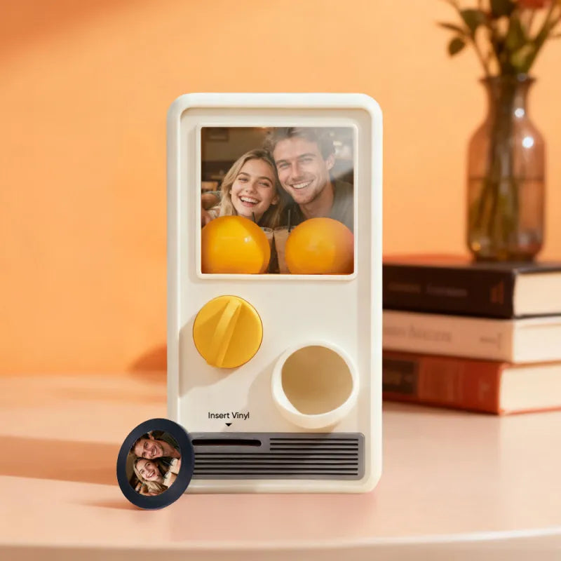 Personalized Music and Photo Music Gachapon Machine Custom Song Mini Record Box Anniversary Gift Christmas Gifts