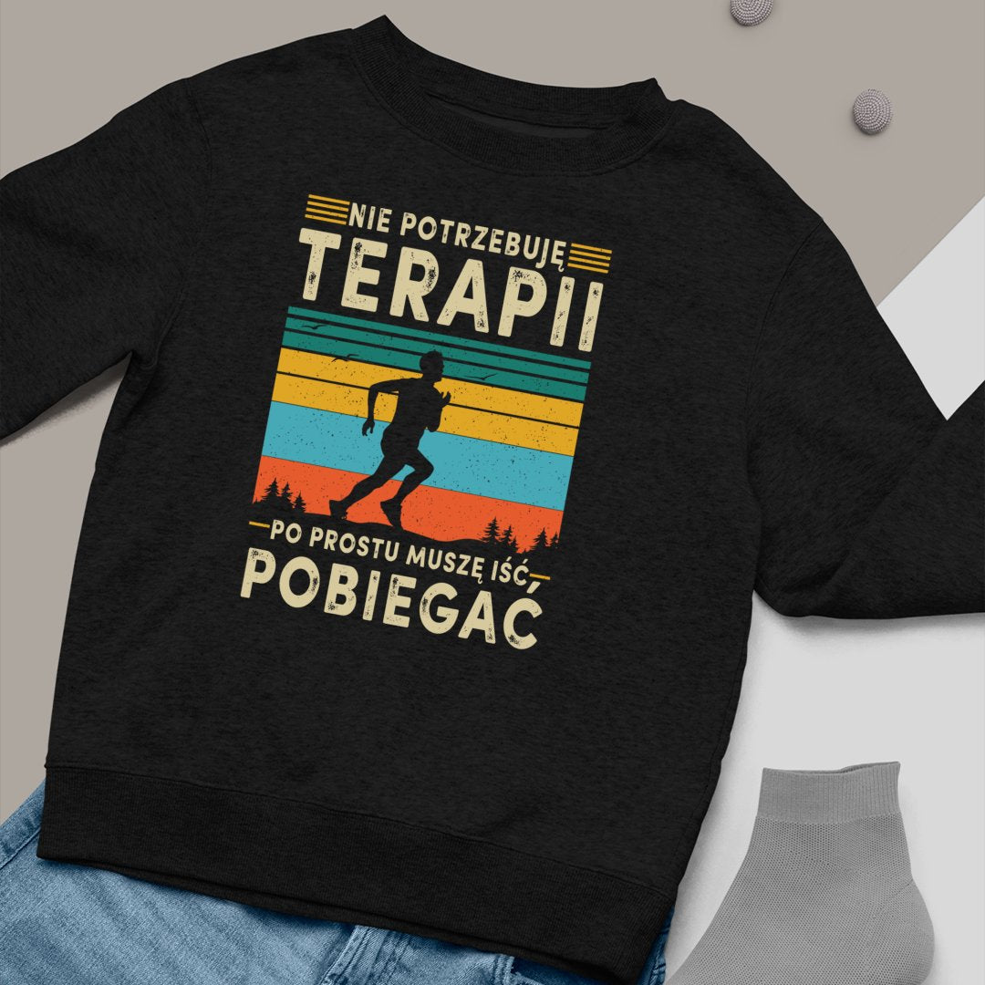 Bluza Unisex Terapia, Pobiegać