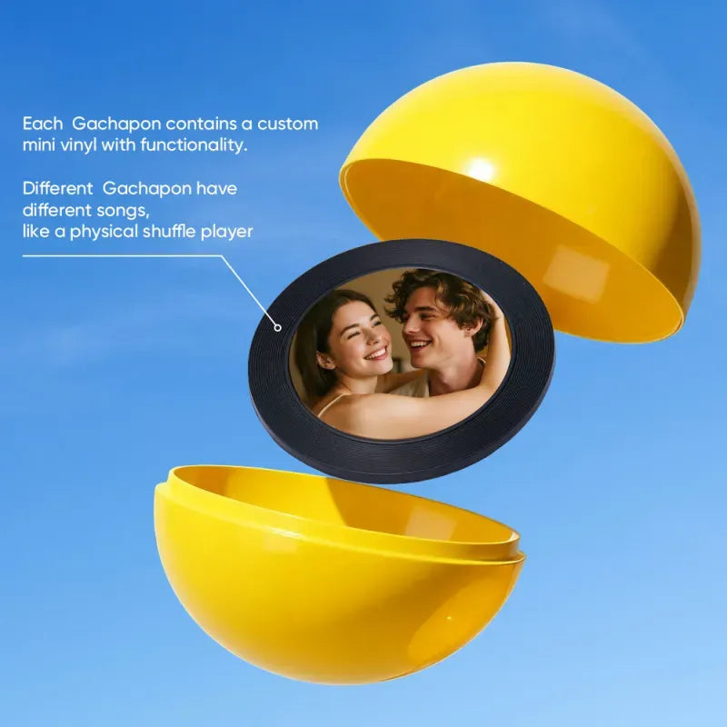 Personalized Music and Photo Music Gachapon Machine Custom Song Mini Record Box Anniversary Gift Christmas Gifts