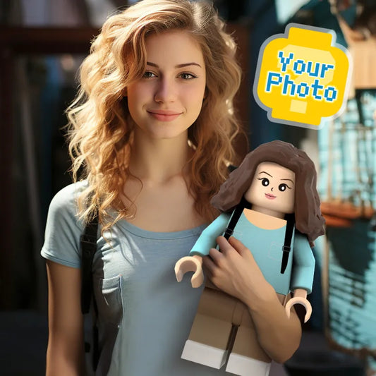 3D Print Custom Giant Minifigs Personalized Photo Giant Minifigs Turn Your Photo into Minifigs Gifts for Her