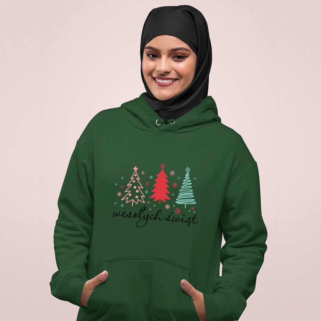 Bluza z kapturem Wesołych Świąt