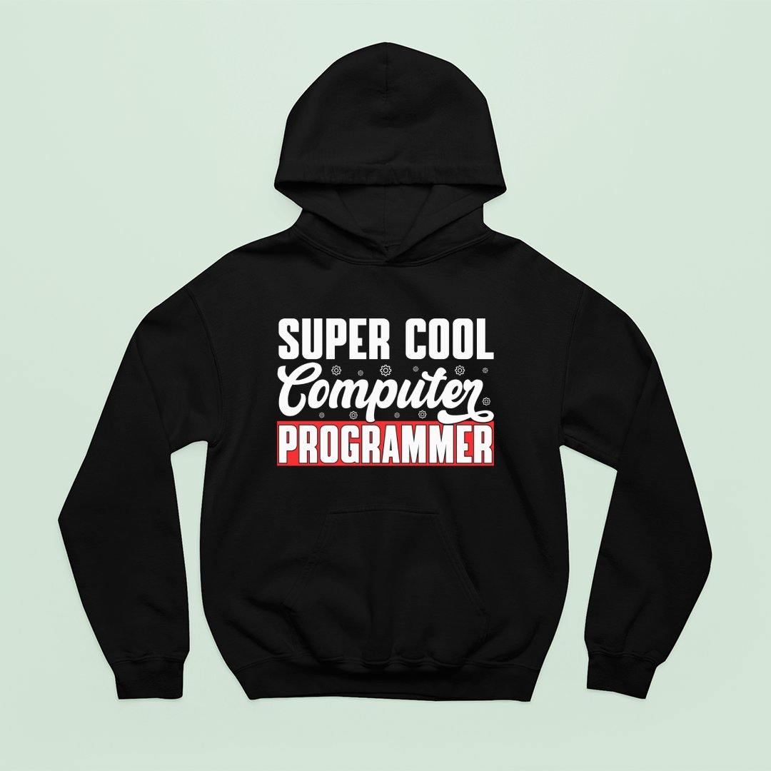 Bluza z kapturem Super Cool Computer Programmer