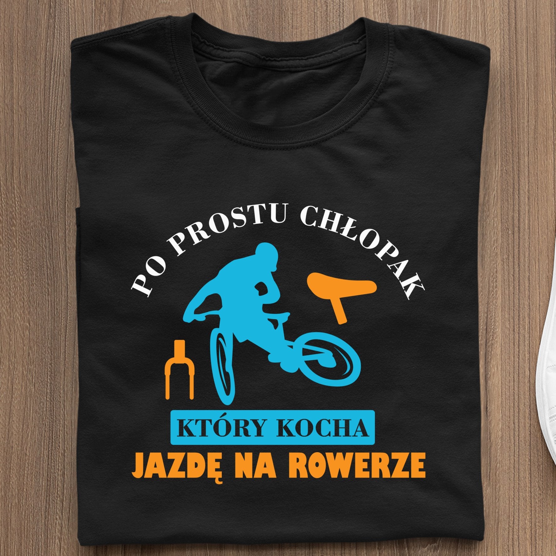 Koszulka Po Prostu Chłopak, Który Kocha Jazdę Na Rowerze