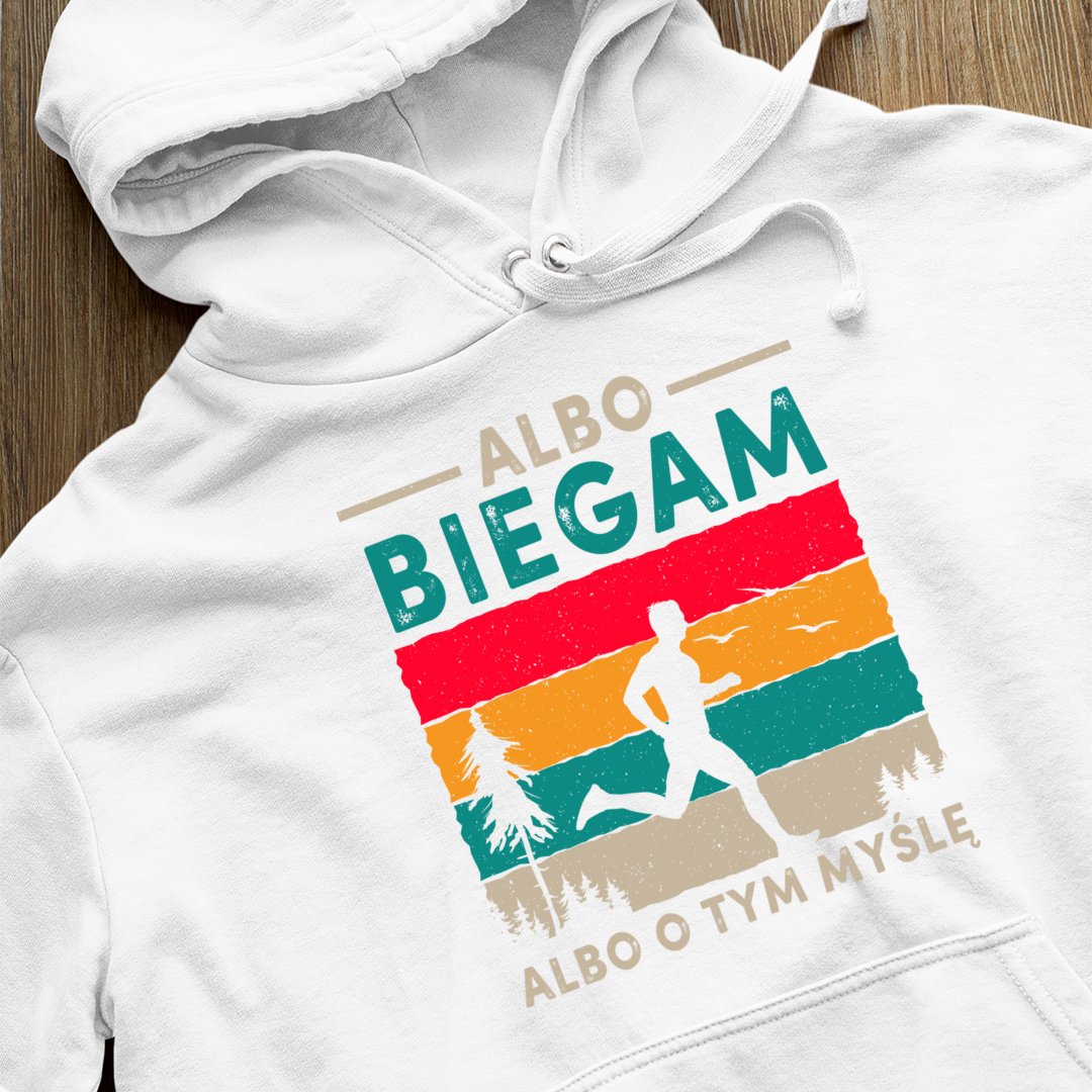 Bluza z kapturem Biegam, Myślę