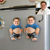 Custom1 Stickers Face Squishy Belly Anti-collision Fridge Magnet – Soft Squeeze Belly Cute Funny Father's Day