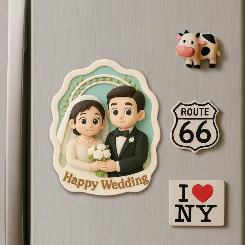 Personalizowana mini figurka na magnes z zdjęcia, prezent na urodziny