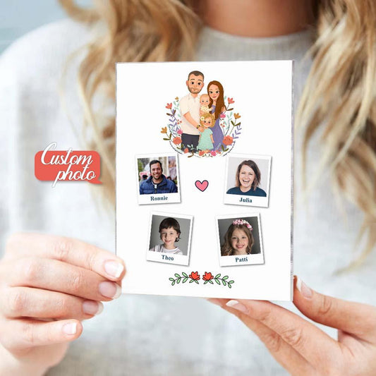 Personalizowana tablica ze zdjęciem dla rodziny, idealny prezent na Dzień Matki