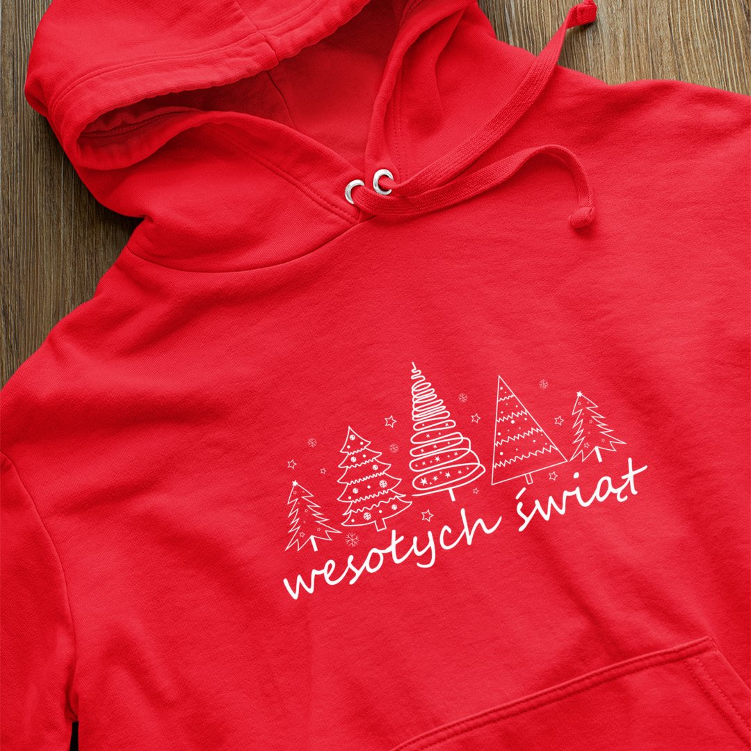 Bluza z kapturem Wesołych Świąt