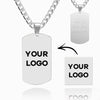 Naszyjnik Wojskowy Dog Tags ze Zdjęciem dla Mężczyzn