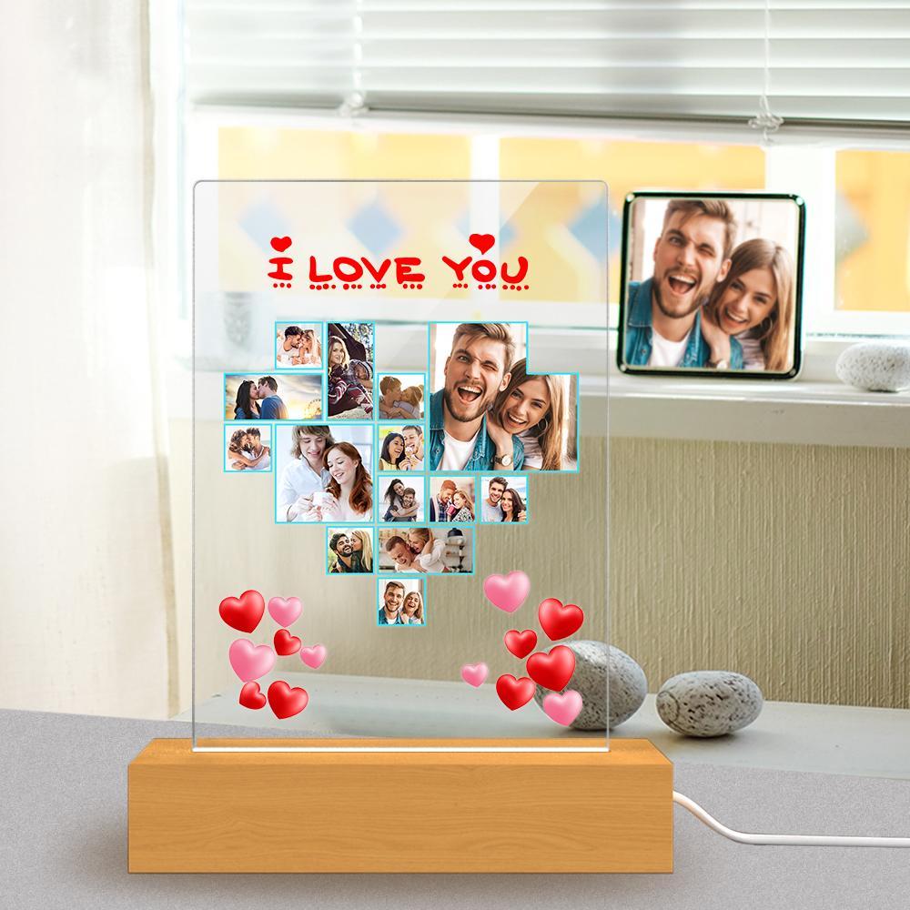 Personalizowana lampka nocna z akrylu na prezent dla ukochanej osoby