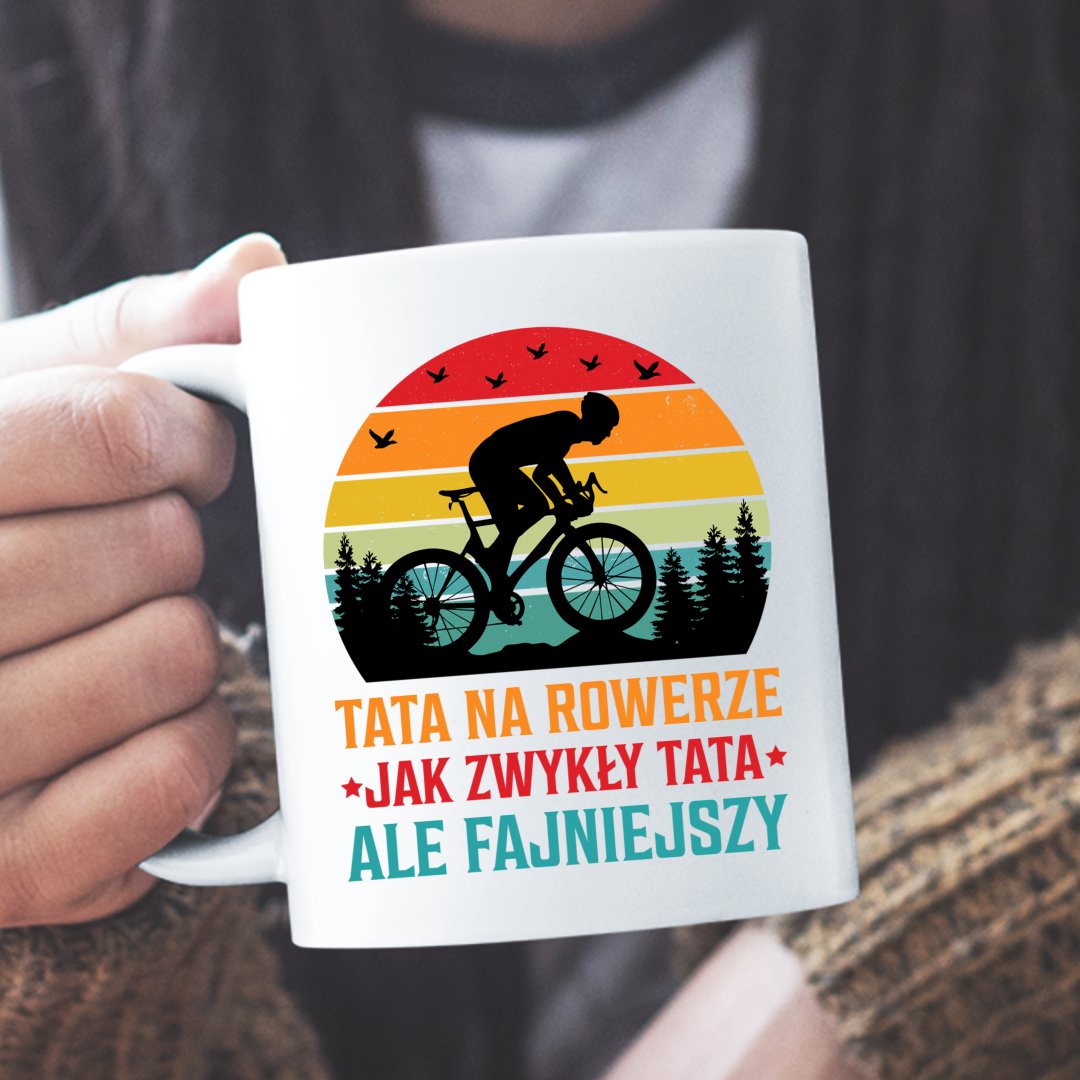 Gadzety Do Roweru Dla Chlopca Kubek Tata Na Rowerze Jak Zwykły Tata, Ale Fajniejszy