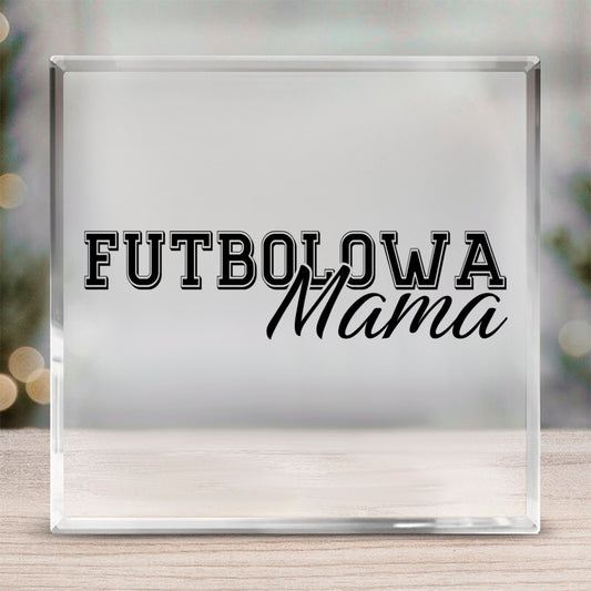 Pamiątki Piłkarskie Szkło kwadratowe Futbolowa mama