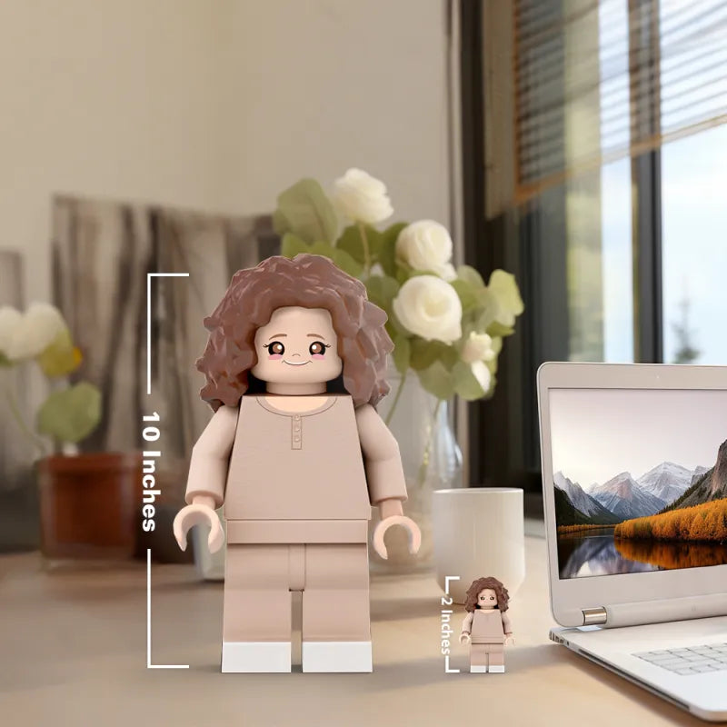 3D Print Custom Giant Minifigs Personalized Photo Giant Minifigs Turn Your Photo into Minifigs Gifts for Daughter