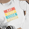 Prezent Dla Małego Programisty Bluza Unisex Eat Sleep Code Repeat