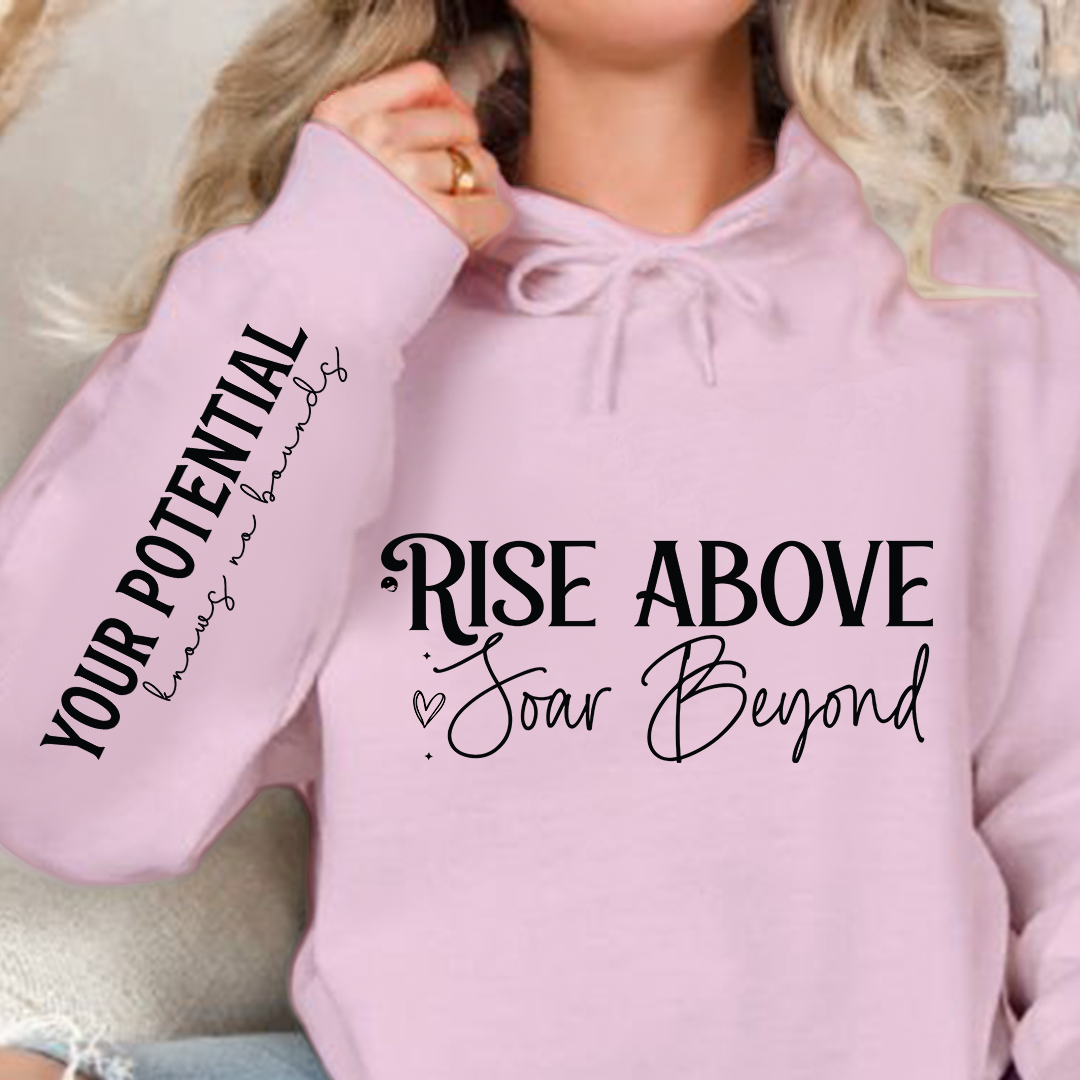 Bluza z kapturem Rise above soar beyond