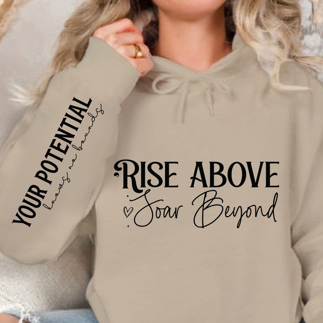 Bluza z kapturem Rise above soar beyond