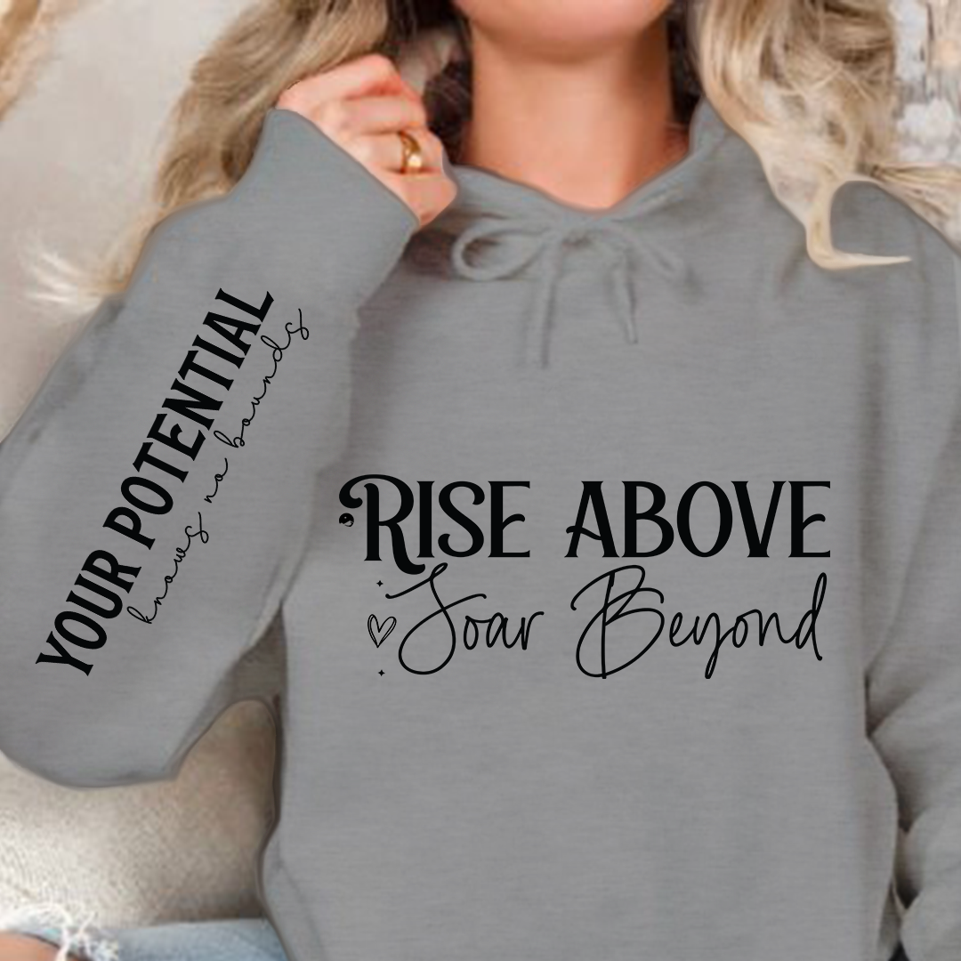 Bluza z kapturem Rise above soar beyond