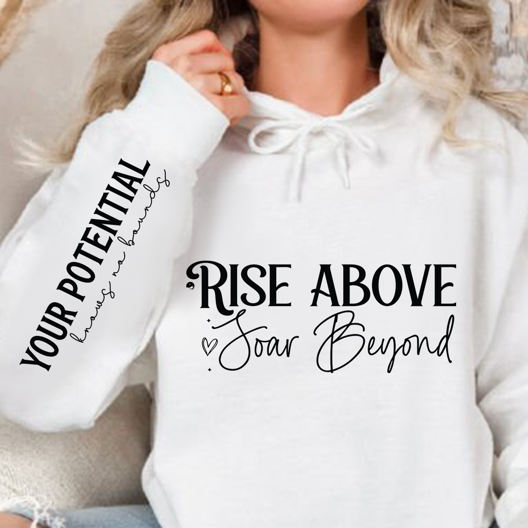 Bluza z kapturem Rise above soar beyond 
