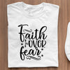 Napis Na Koszulce Faith Over Fear