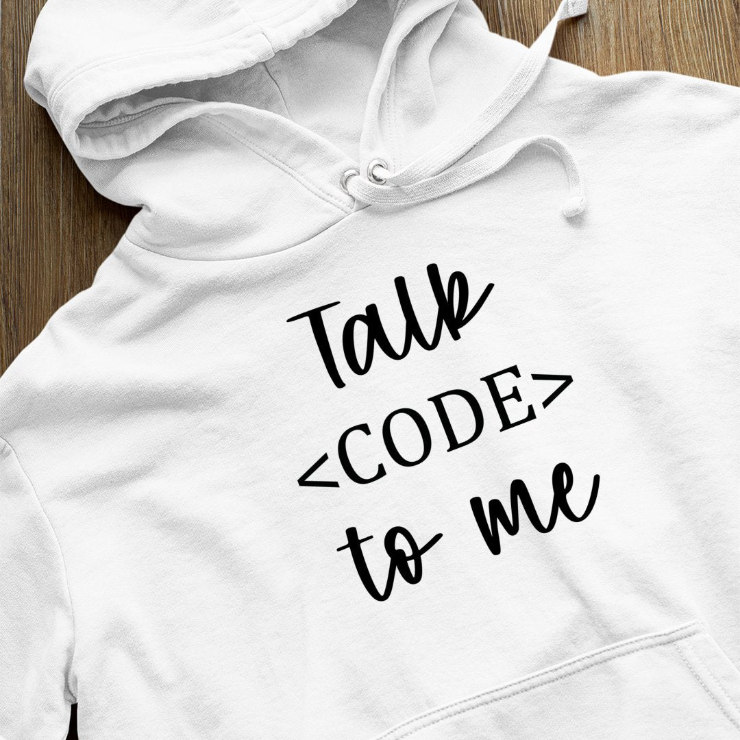 Bluza z kapturem Talk Code To Me