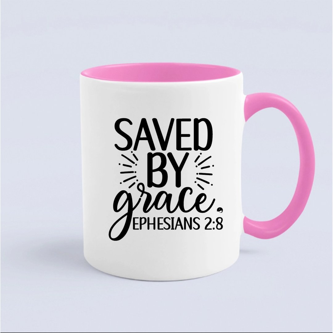 Kubek Saved By Grace Ephesians