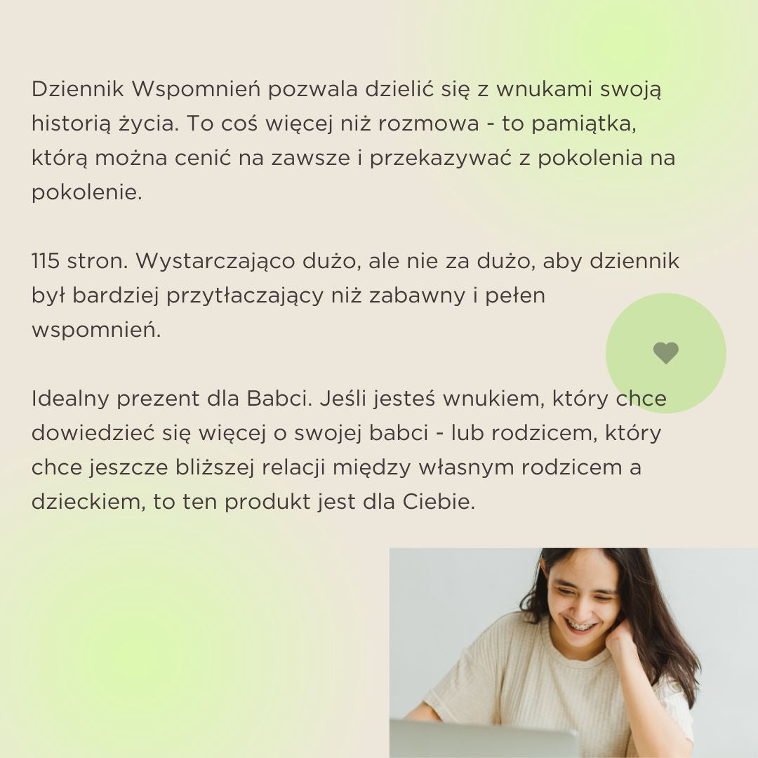 Dziennik wspomnień babci do wydrukowania