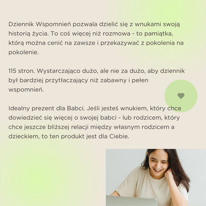 Dziennik wspomnień babci do wydrukowania