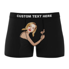 Personalizowane bokserki z zdjęciem dla pary na rocznicę lub walentynki