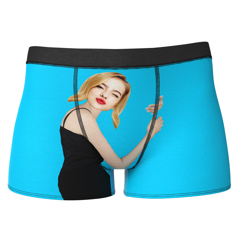 Personalizowane bokserki z zdjęciem dla pary na rocznicę lub walentynki