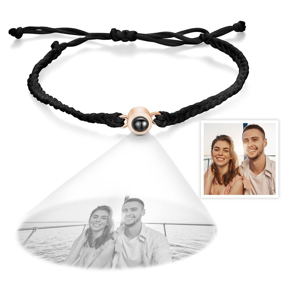 Personalized Projection Braided Bracelet Custom Photo Bracelet