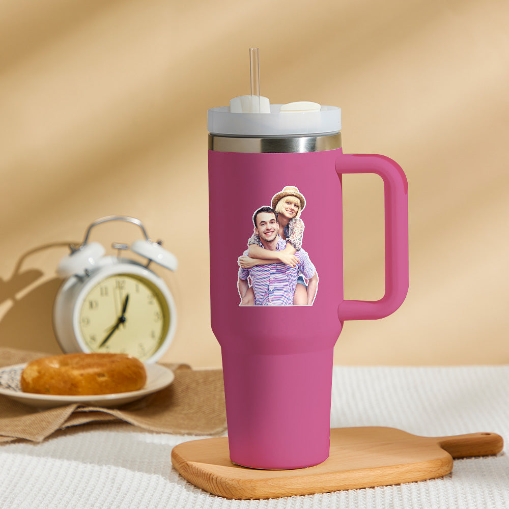Kubek termiczny z personalizowanym zdjęciem na Dzień Babci - prezent dla babci