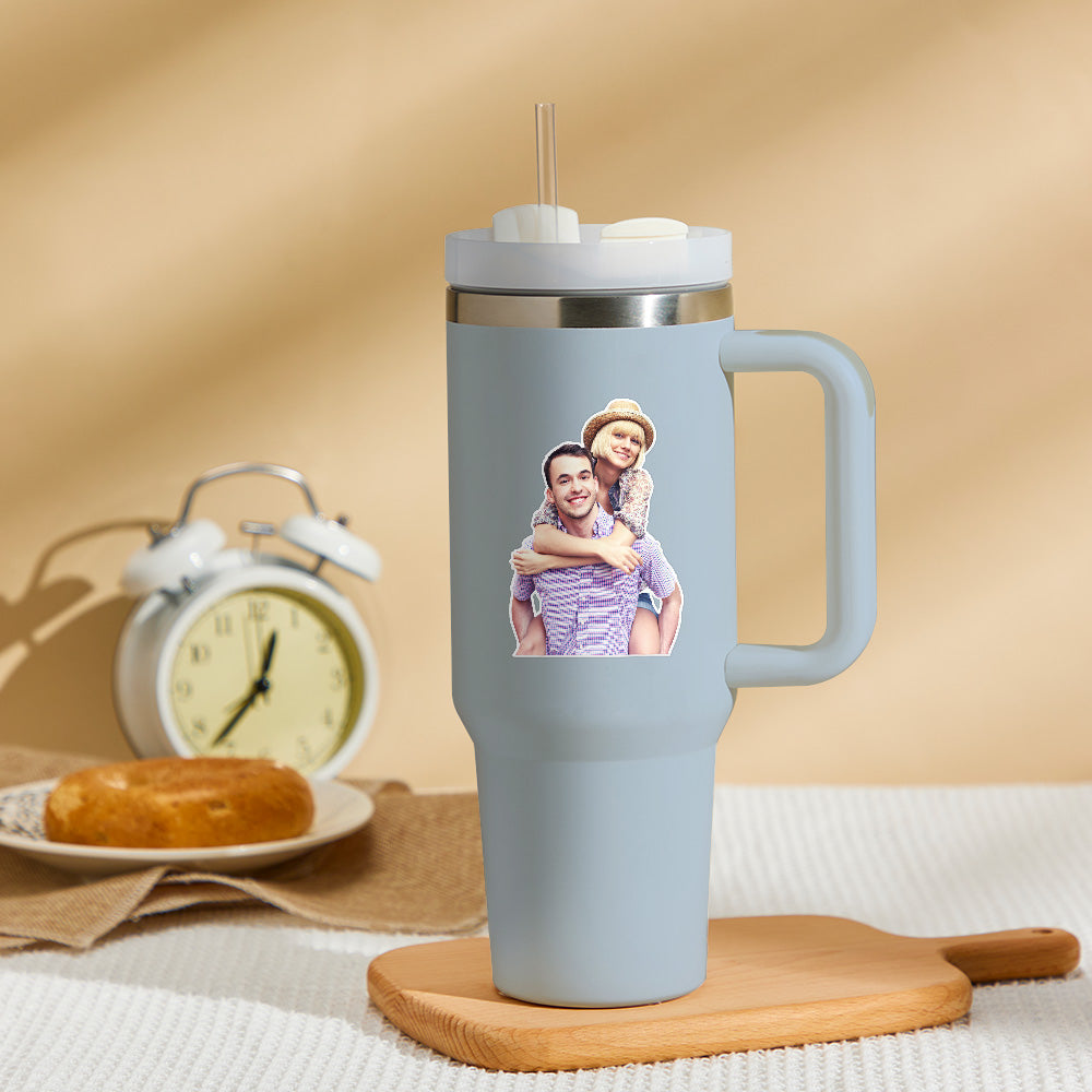 Kubek termiczny z personalizowanym zdjęciem na Dzień Babci - prezent dla babci