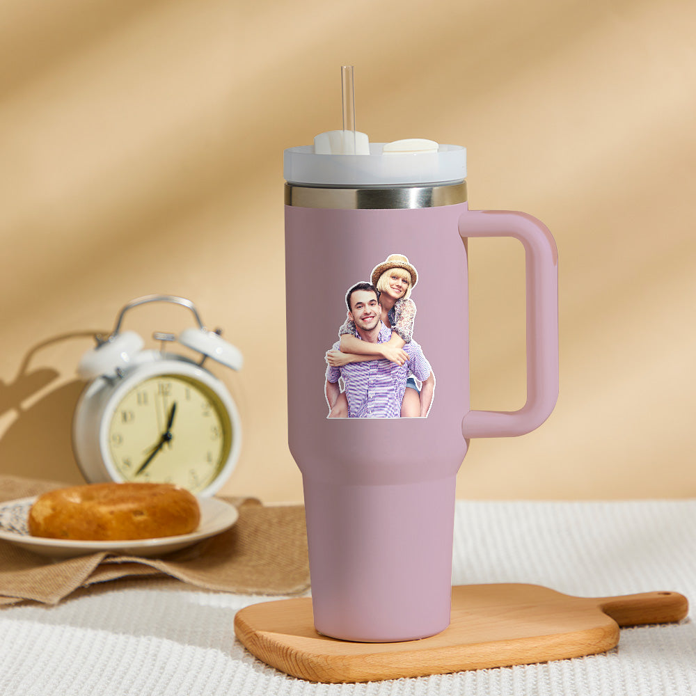 Kubek termiczny z personalizowanym zdjęciem na Dzień Babci - prezent dla babci