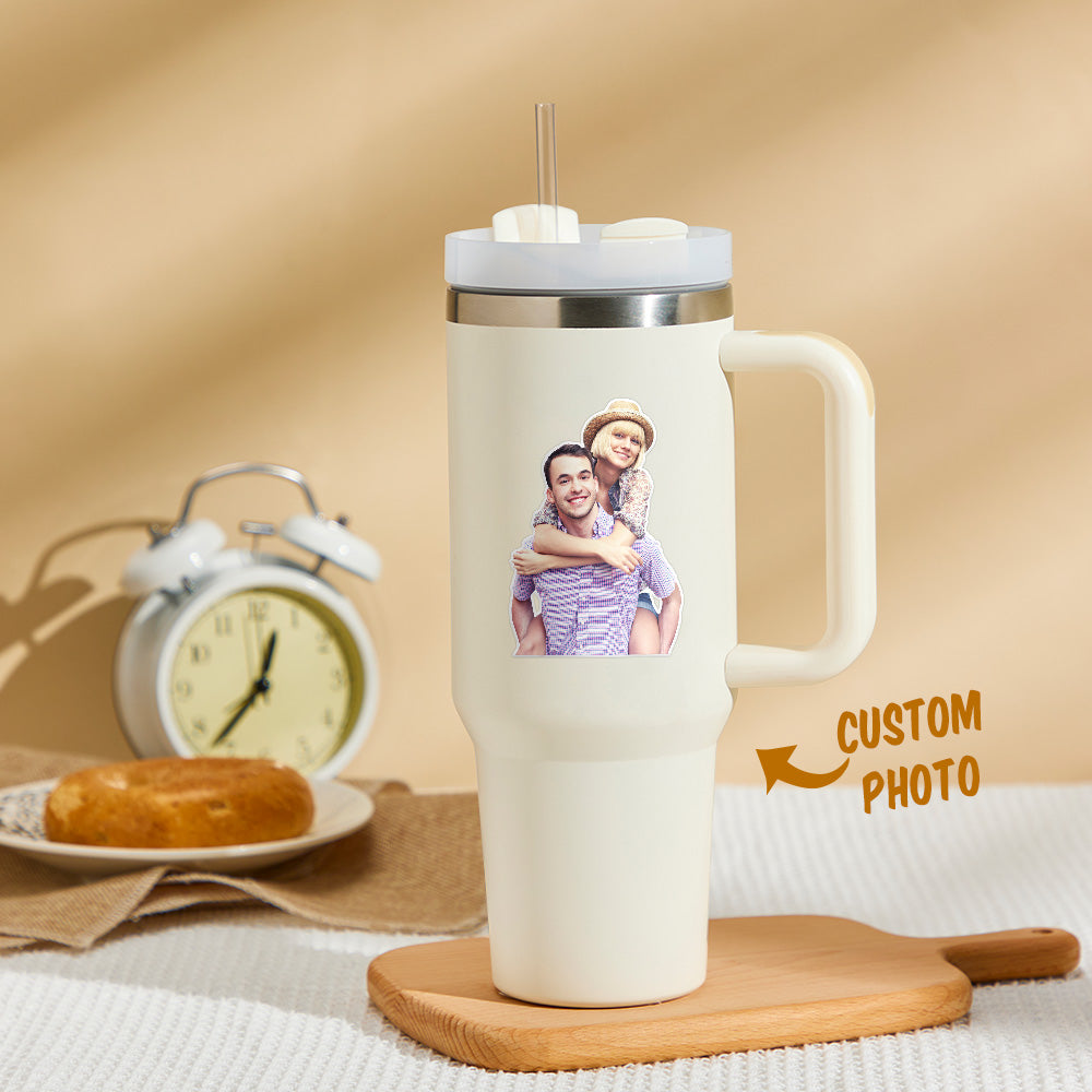 Kubek termiczny z personalizowanym zdjęciem na Dzień Babci - prezent dla babci