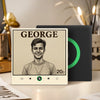 FridgeBeats Frameless 4.0 Custom Portrait Vintage Stamp Music Fridge Magnet Personalized Photo Name Postage Stamp Music Fridge Magnet