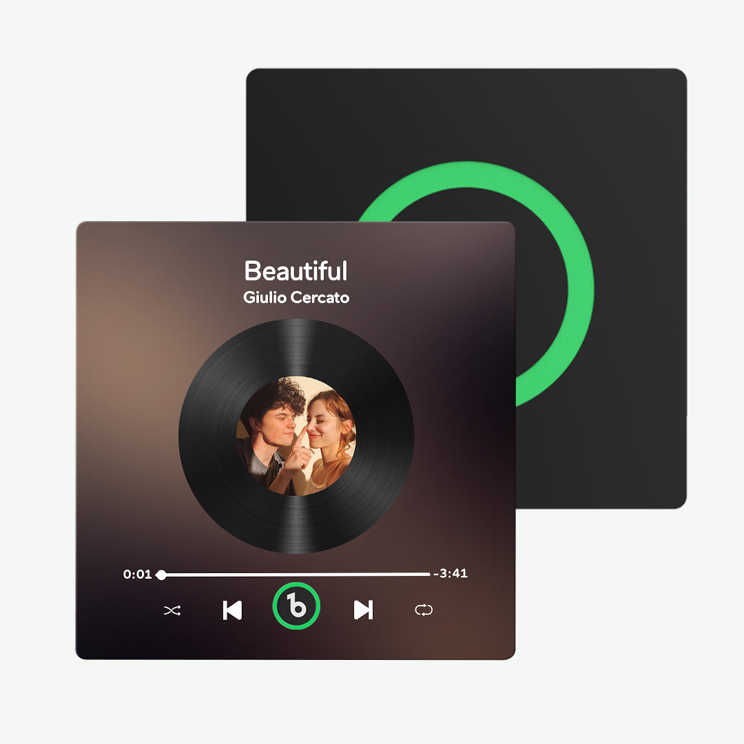 FridgeBeats Frameless Custom Music Fridge Magnet Colorful Album Fridge Magnet That Can Be Played Song Special Gift New 4.0 Upgrade