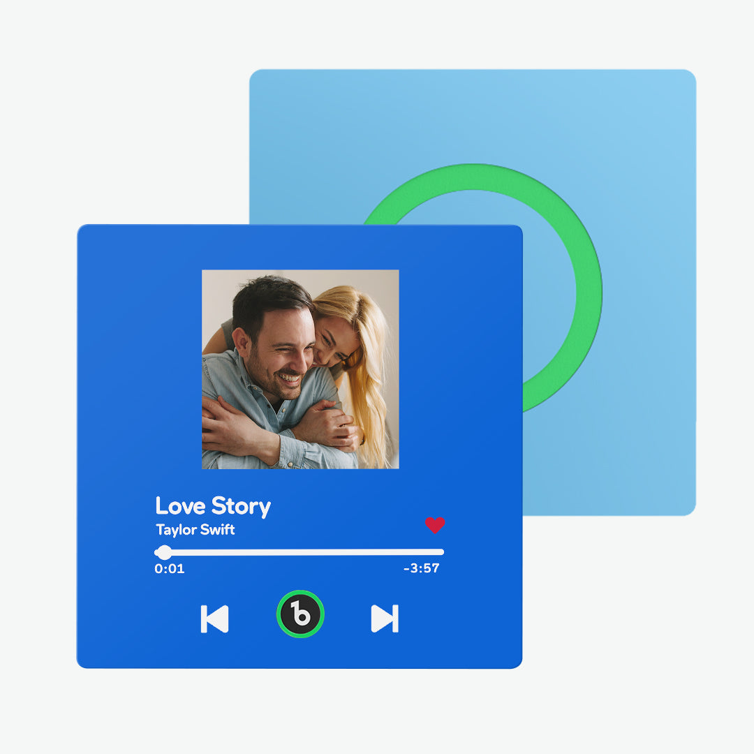 FridgeBeats Frameless Custom Music Fridge Magnet New 4.0 Upgrade Personalized Album Fridge Magnet That Can Be Played Song Anniversary Gift