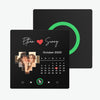 FridgeBeats Frameless Custom Music Fridge Magnet Love Calendar Fridge Magnet with Photo Unique Gift for Couple New 4.0 Upgrade