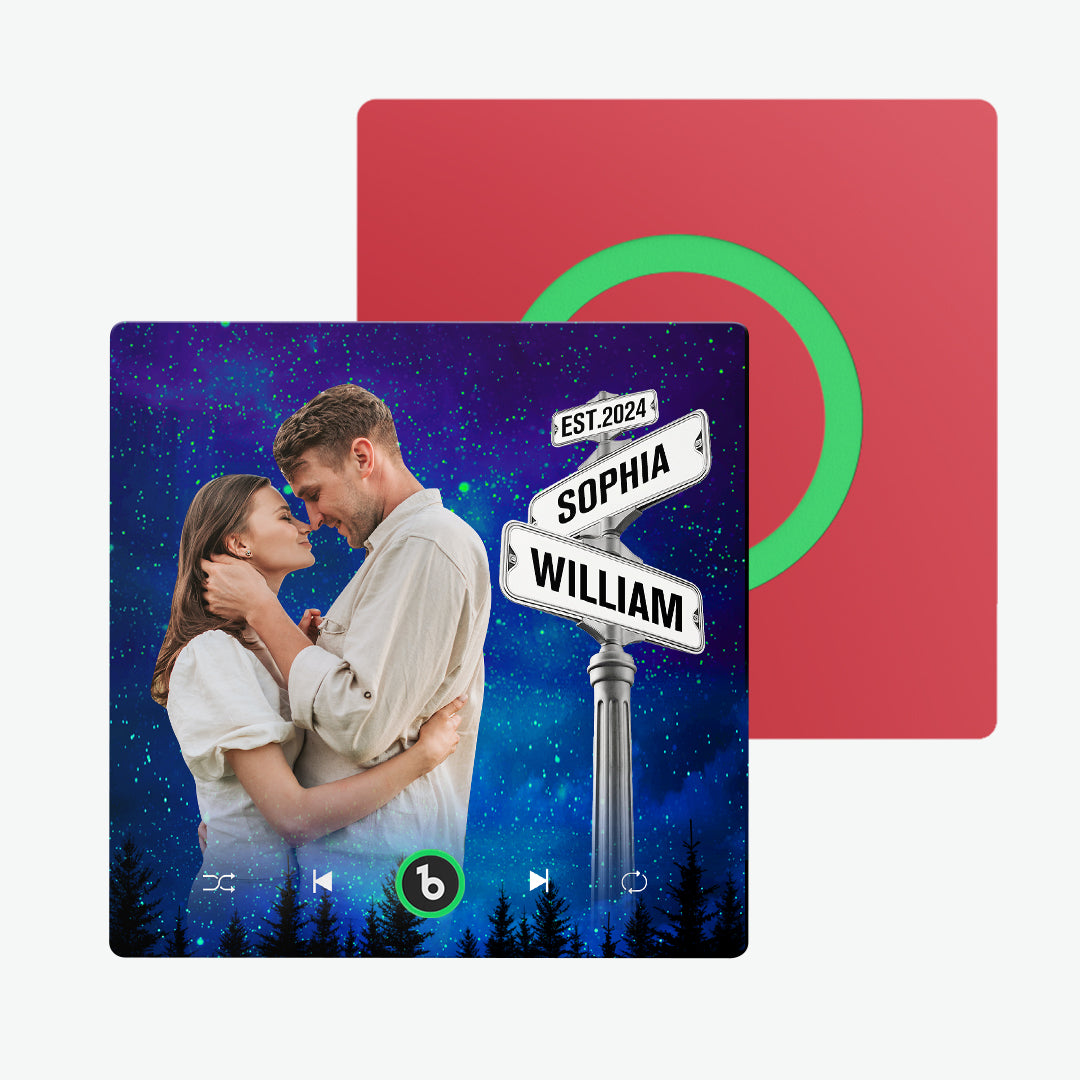 FridgeBeats Frameless New 4.0 Upgrade Custom Music Fridge Magnet Street Sign Style Fridge Magnet Gift for Lover