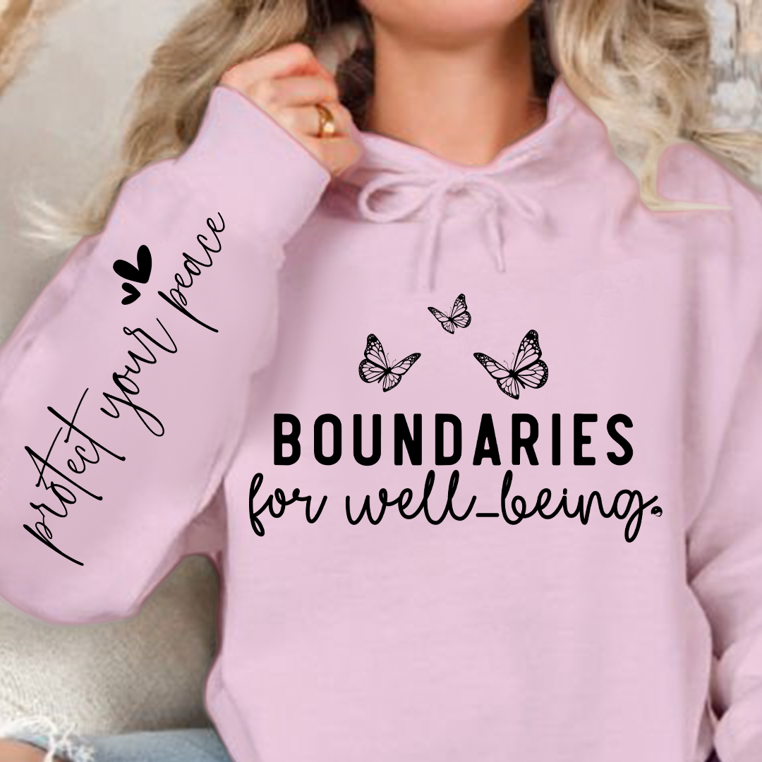 Bluza z kapturem Boundaries For Well-being