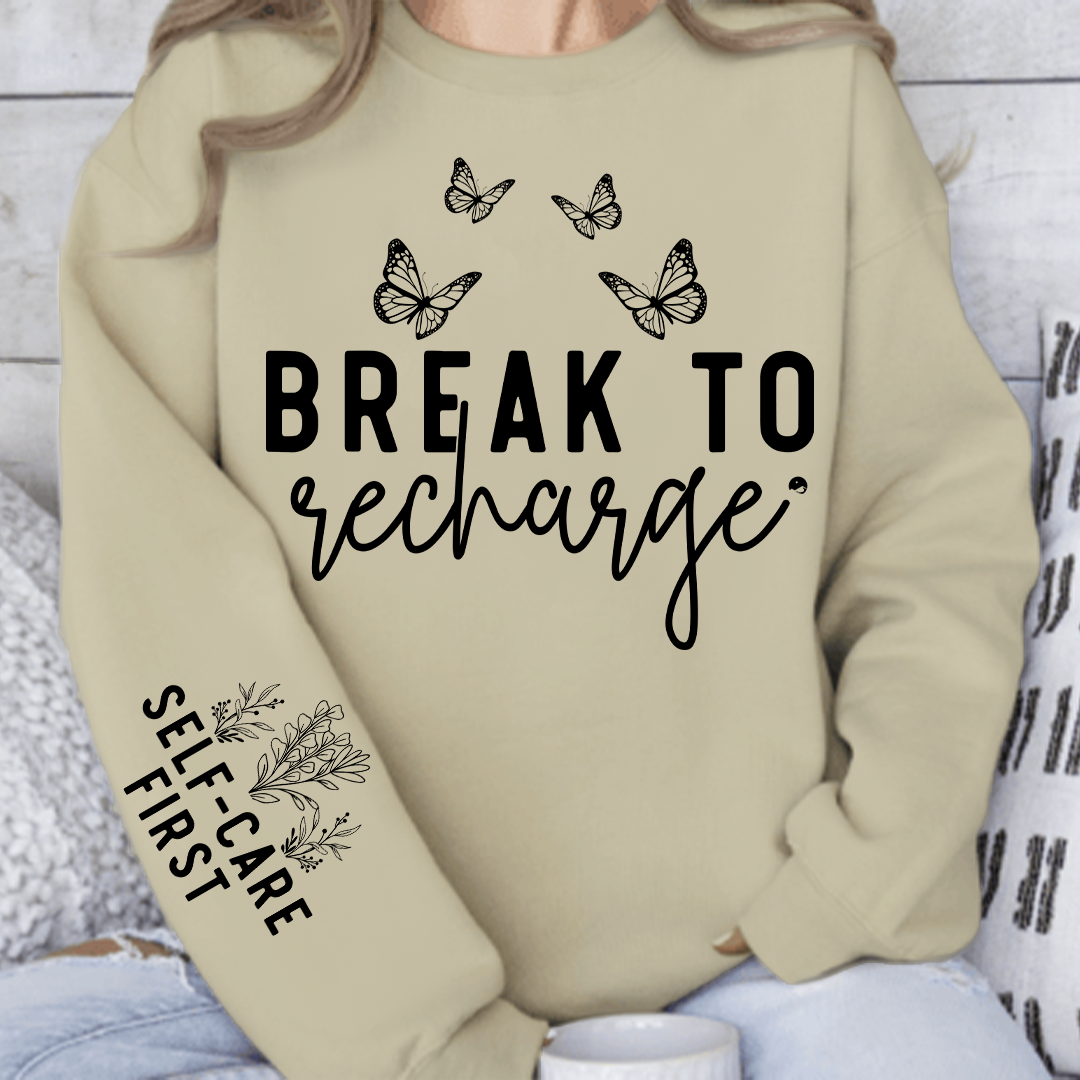 Bluza Unisex Break To Recharge