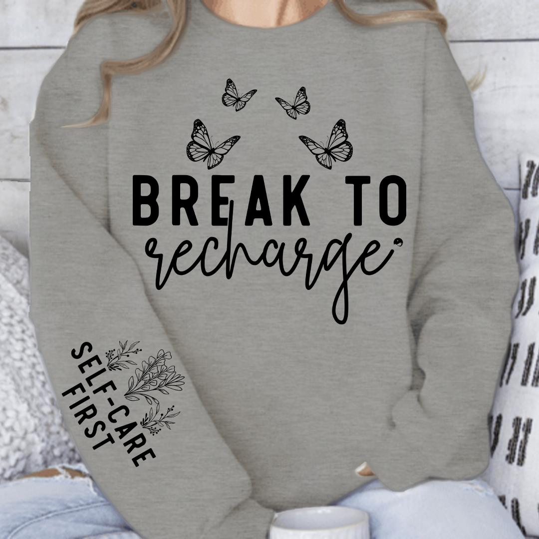 Bluza Unisex Break To Recharge