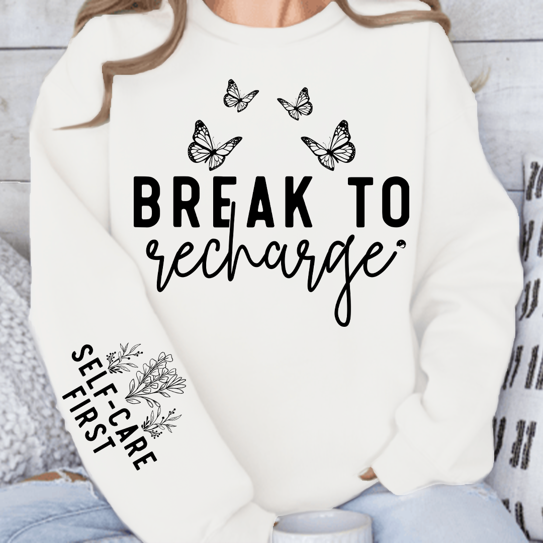 Bluza  Z Kapturem Break To Recharge