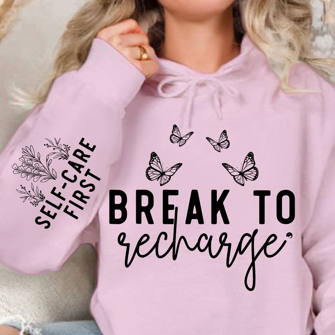 Bluza z kapturem Break To Recharge