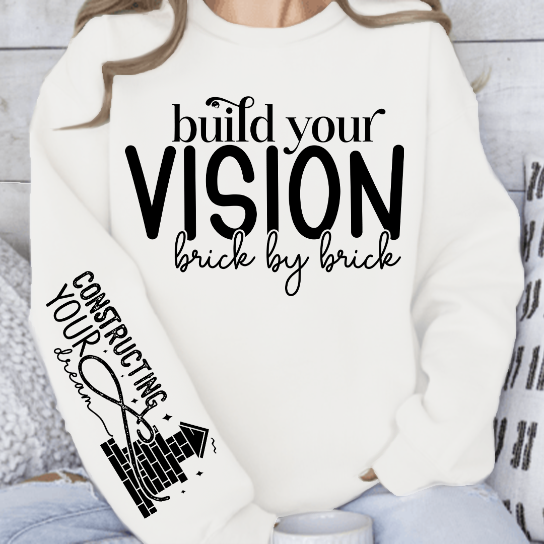 Szara Bluza Build Your Vision Brick by Brick