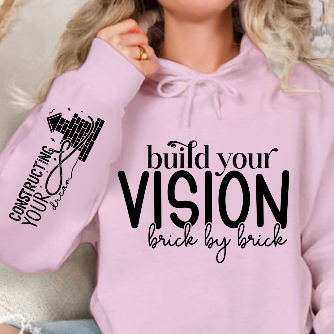 Bluza z kapturem Build Your Vision Brick by Brick