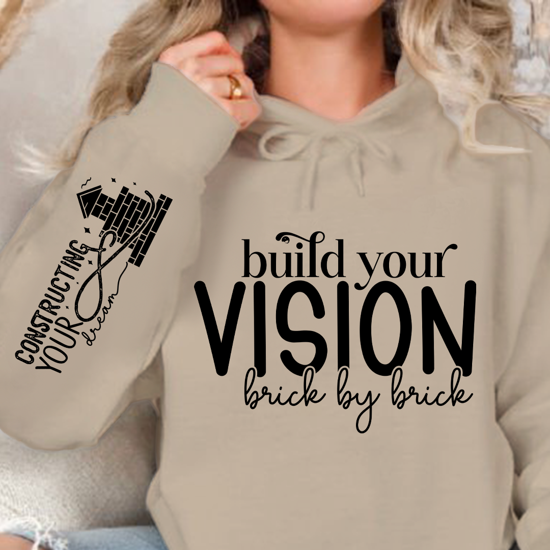 Bluza z kapturem Build Your Vision Brick by Brick