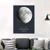 Plakat z fazami Księżyca na rocznicę - personalizowany prezent dla pary