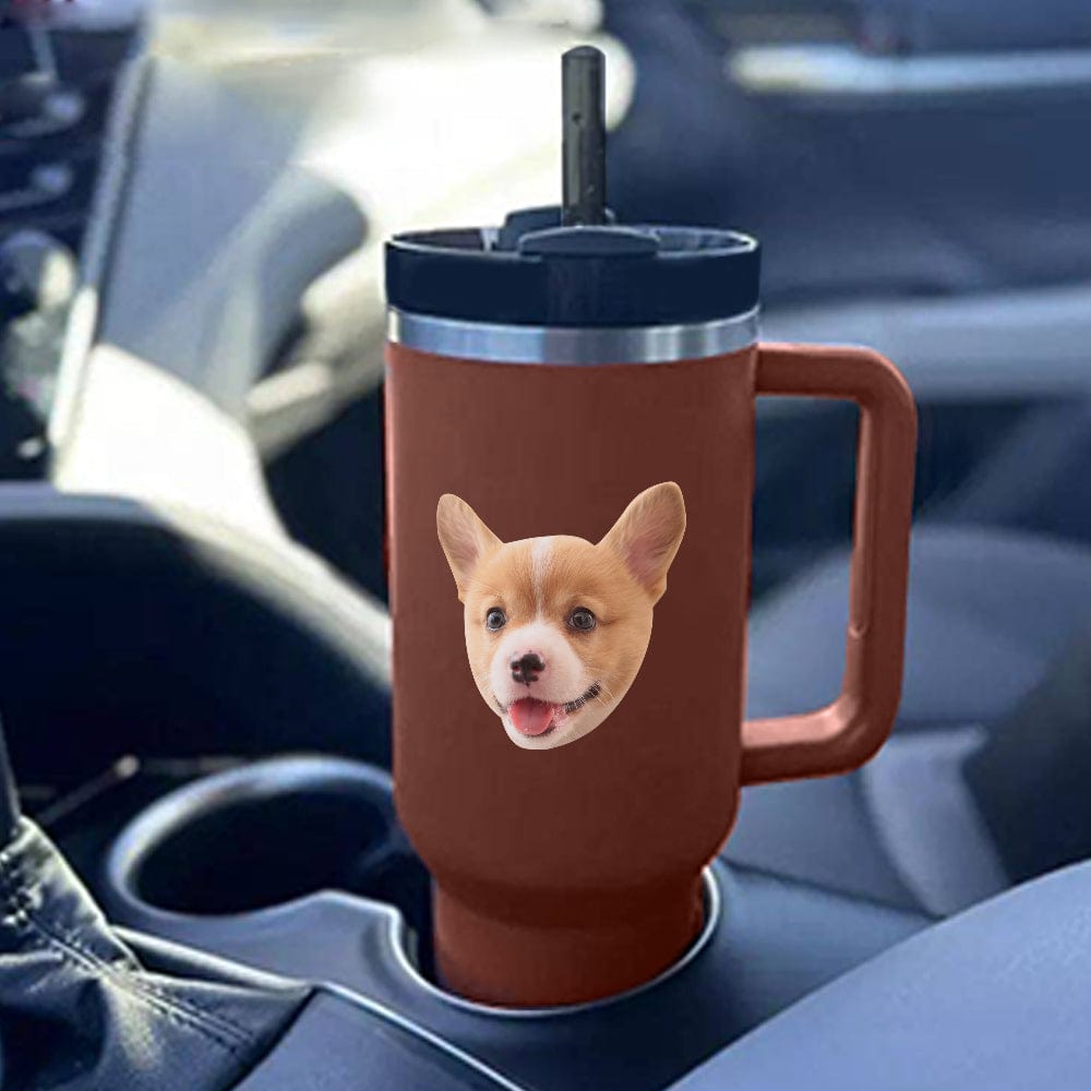 Kubek Termiczny Prezent dla Babci na Dzień Babci 40oz ze Słomką