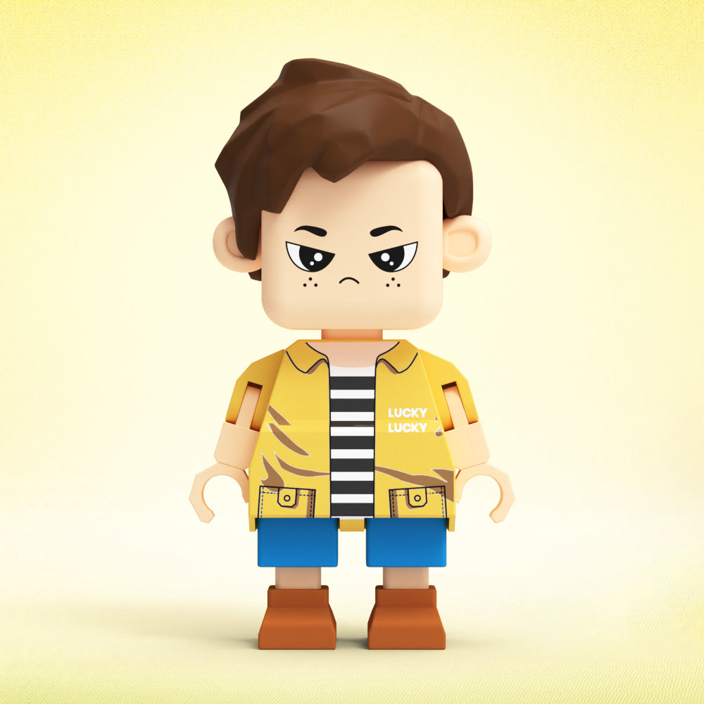 Fully Customizable Cute Giant Minifigs Personalized Full-Body Brick Figure Gift for Him